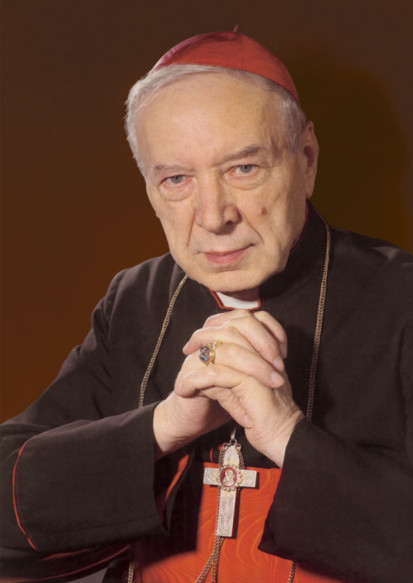 modlący się błogosławiony kardynał Stefan Wyszyński
